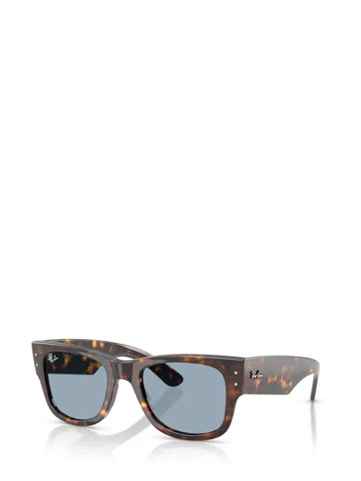 Ray Ban Womens Rb0840s Mega Wayfarer Summer Capsule Square-frame Propionate Sunglasses Brown In Neutral
