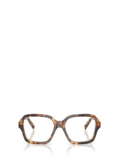 Miu Miu Full Frame Plain Mirror In Brown