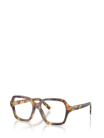 Miu Miu Full Frame Plain Mirror In Brown