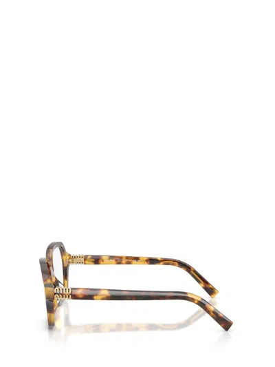 Miu Miu Full Frame Plain Mirror In Brown