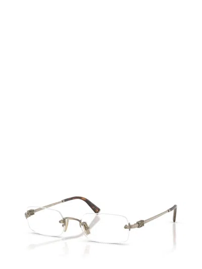 Miu Miu Eyewear Eyeglasses In Gold