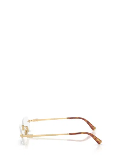 Miu Miu Eyewear Eyeglasses In Gold