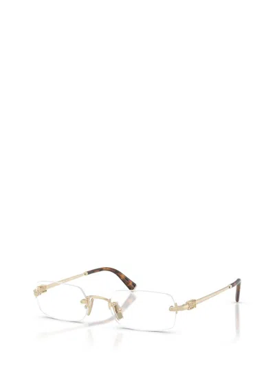 Miu Miu Frameless Plain Mirror In Gold
