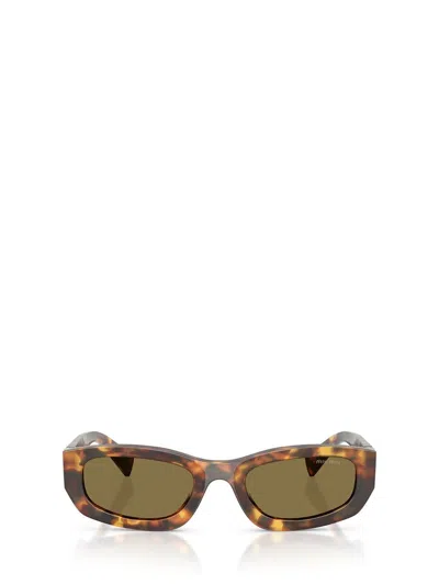 Miu Miu Rectangle-frame Sunglasses In Brown