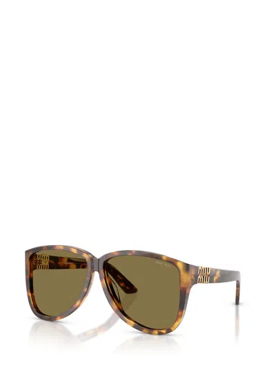 Miu Miu Eyewear Sunglasses In Brown
