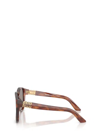Miu Miu Full Frame Sunglasses In Brown