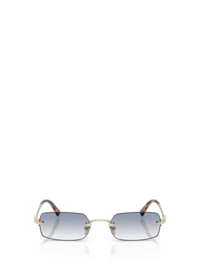 Miu Miu Rectangular Sunglasses In Blue