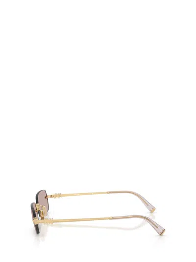 Miu Miu Sonnenbrille Mit Eckigem Gestell In Pink