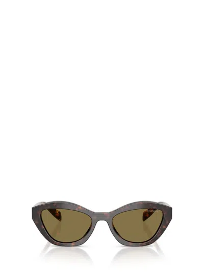 Prada Logo-detail Cat-eye Sunglasses In Multi