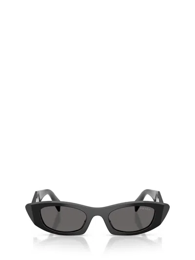 Prada Rectangular Sunglasses In Black