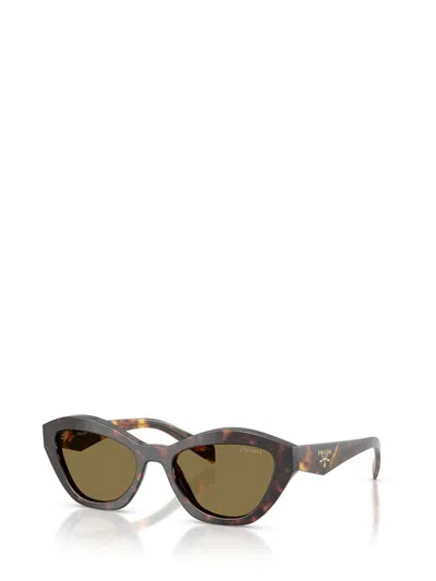 Prada Logo-detail Cat-eye Sunglasses In Multi