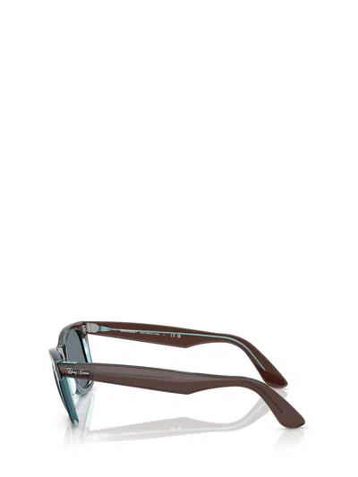 Ray Ban Acetate Wayfarer Sunglasses In Brown