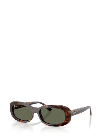 Ray Ban Ray-ban 56mm Oval Sunglasses In Brown
