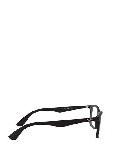 Ray Ban 53mm Square Optical Glasses In Black