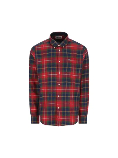 Barbour Fortrose Tartan-check Shirt In Red