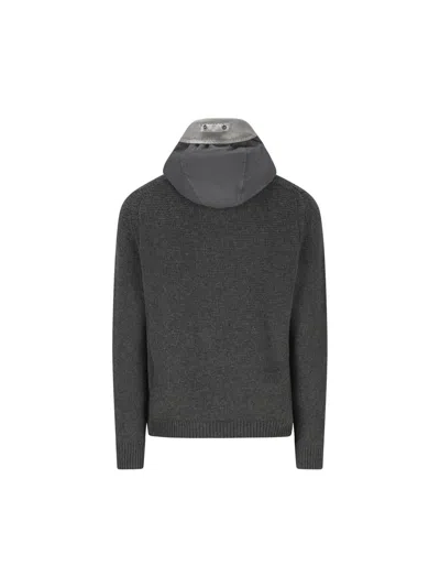 C.p. Company Zip-up Hoodie In Gray