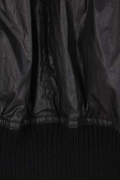 Rick Owens Long-sleeved Cotton Jacket In Black
