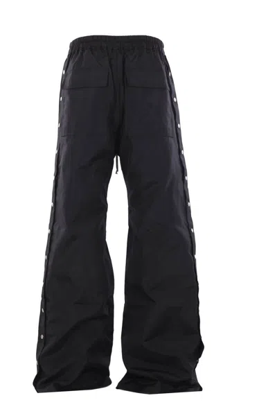 Rick Owens Drkshdw Drawstring Elastic Waist Casual Pants In Black