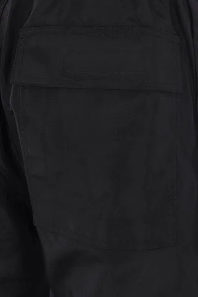 Rick Owens Drkshdw Drawstring Elastic Waist Casual Pants In Black