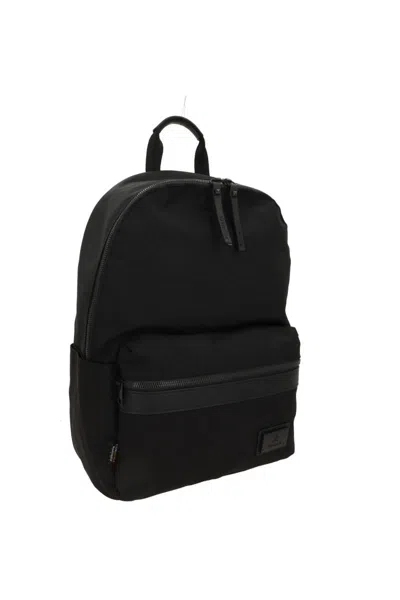 Premiata Versatile Backpack With Multiple Storage Options In Black