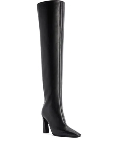 Giuseppe Zanotti Janiee Leather Heel Boots In Animal Print