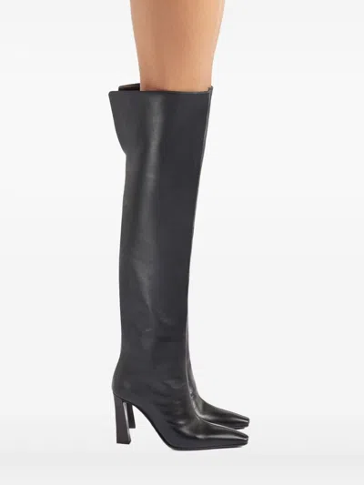 Giuseppe Zanotti Janiee Leather Heel Boots In Animal Print