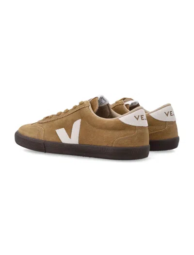Veja Volley Suede Tent Natural Eagle Sneakers In Animal Print