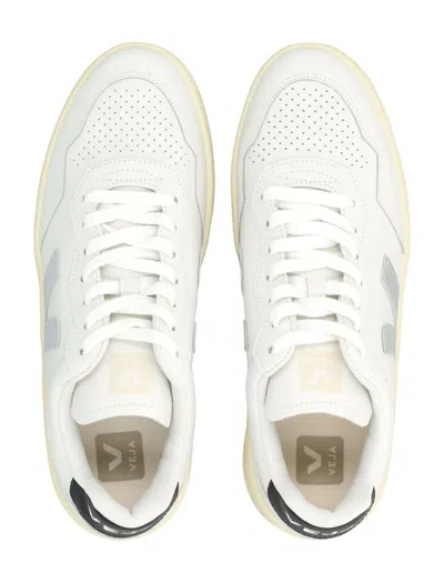 Veja V-90 Ot White Silver Black Sneakers In Multi