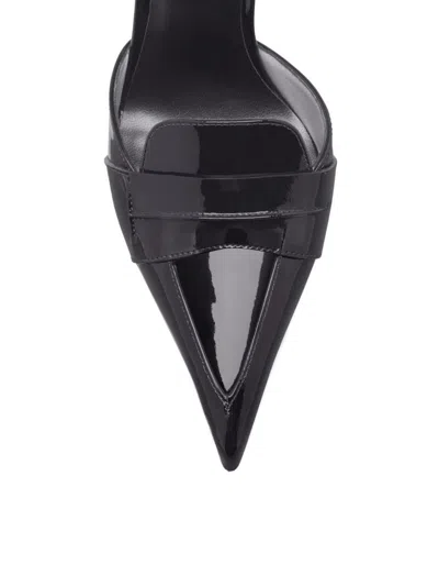 Tom Ford Glossy Pointed Toe Patent Leather Pumps In Animal Print