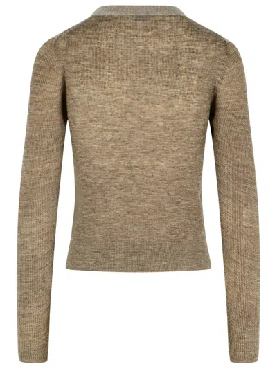 Burberry Turtleneck Sweater In Alpaca Blend In Gray