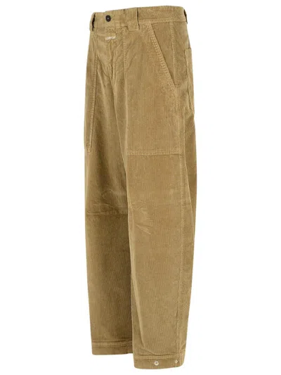 Closed Rhannon Argila Beige Cotton Pants In Green
