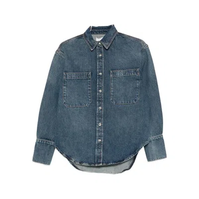 Anine Bing Dante Denim Jacket In Blue