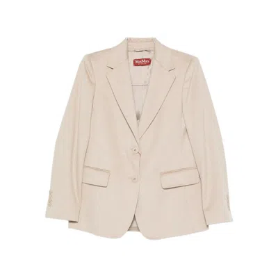 Max Mara Single-breasted Blazer In Neutral