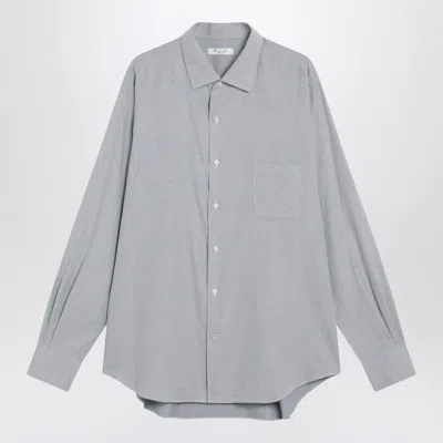 Loro Piana Light Blue-grey Shirt In Blue