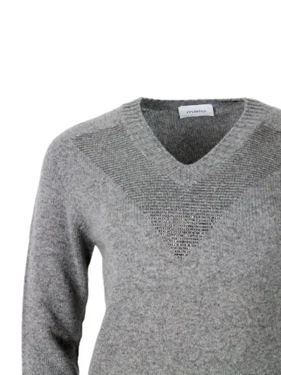 Malo Sweaters In Gray