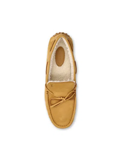 Tod's City Gommino Nubuck Loafers In Brown