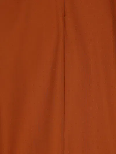 Saint Laurent Structured Shoulder Sweater Sweaters And Cardigans Orange In Brown