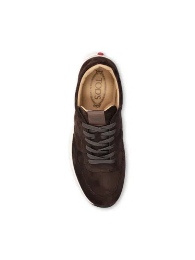 Tod's Suede Allacciato 79k Sneakers In Brown