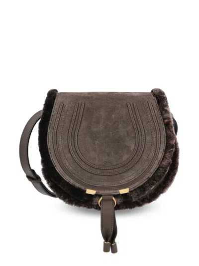 Chloé Medium Marcie Saddle Bag In Brown