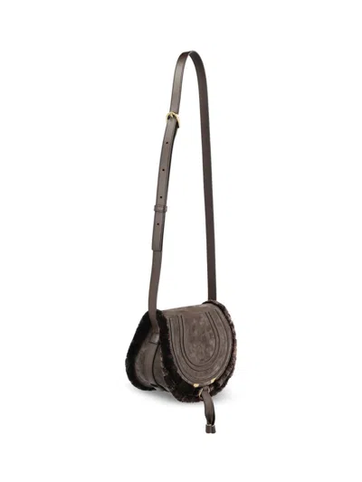 Chloé Medium Marcie Saddle Bag In Brown