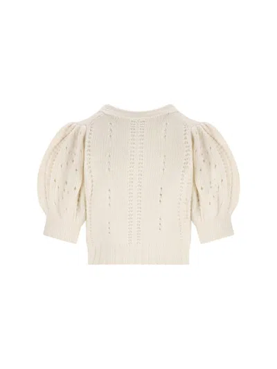 Chloé Chloè Wool Top In Neutral