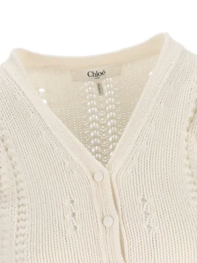 Chloé Chloè Wool Top In Neutral