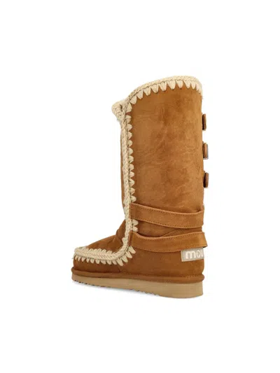 Mou Eskimo 40 Low Heels Boots In Brown