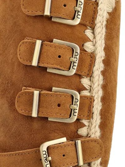 Mou Eskimo 40 Low Heels Boots In Brown