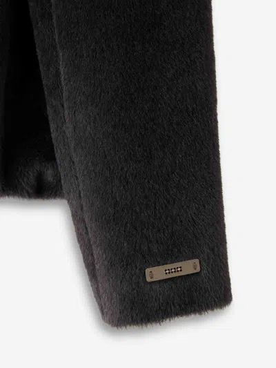 Peserico Button Jacket In Brown