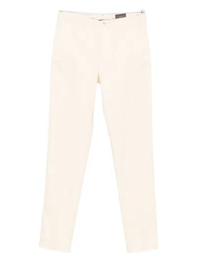 Incotex Jetted-pocket Pants In White