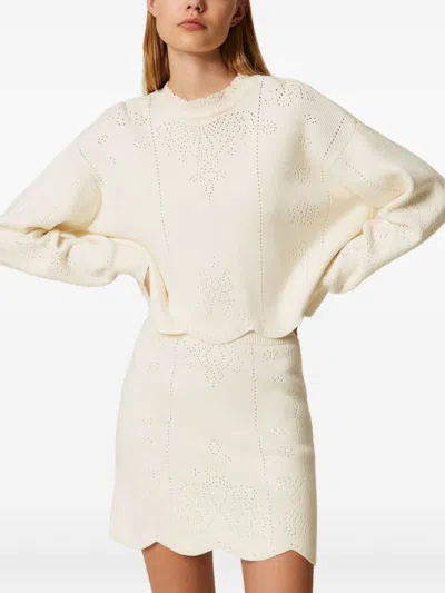 Twinset Sweaters In White