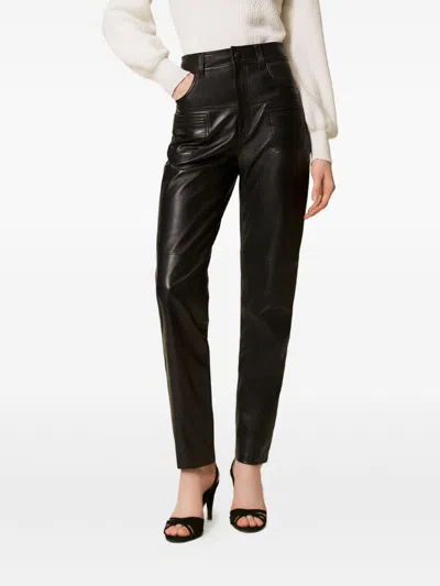 Twinset Trousers In Black