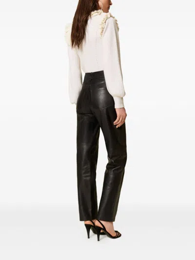 Twinset Trousers In Black