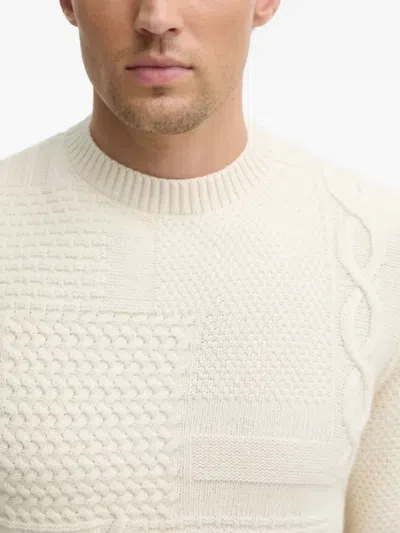 Barbour Casey Cable-knit Sweater In White